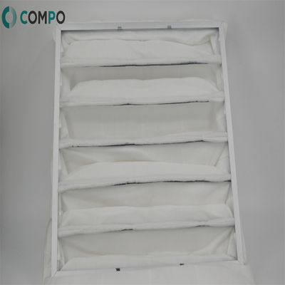 Good price Multi Pocket Type AHU Filters Pleated Bag Filter F5 F6 F7 F8 F9 online