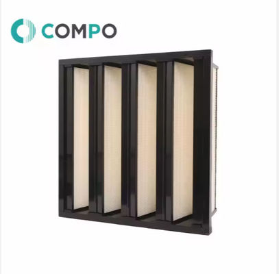 Good price Cleanroom Solutions Box V Bank Filter 24x24x12 For Gas Turbine Air Inlet Filter online
